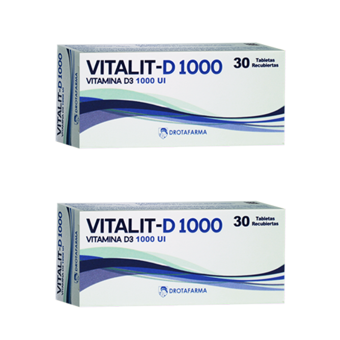 VITALIT-D VITAMINA D3 1000UI TAB X 30 2X1